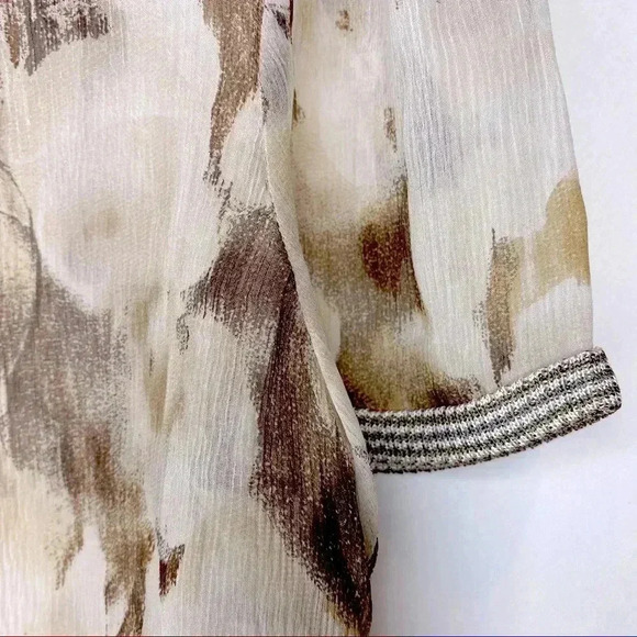 St. John Silk Watercolor Top Size Small​​ - Picture 7 of 12